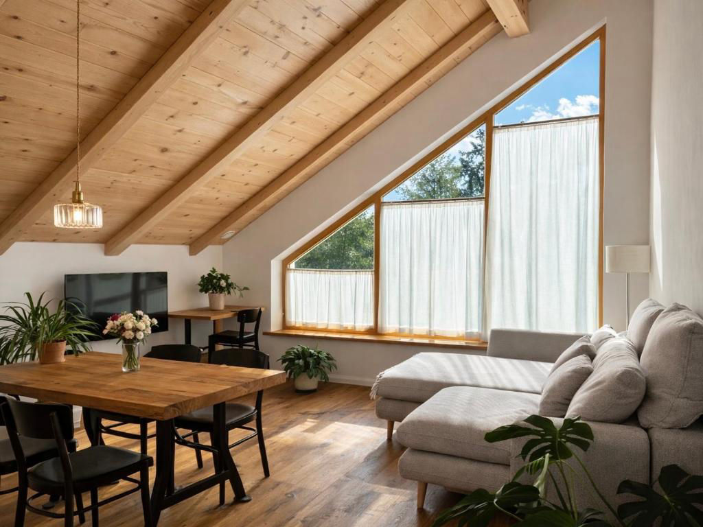 Dnevna soba v Apartmaju s panoramskimi okni