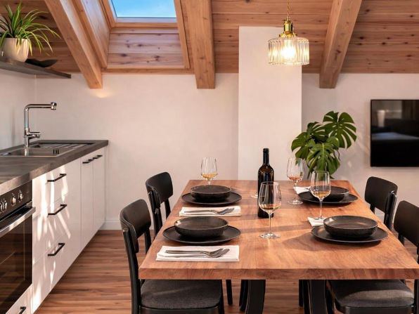 Dnevna soba v Apartmaju s panoramskimi okni